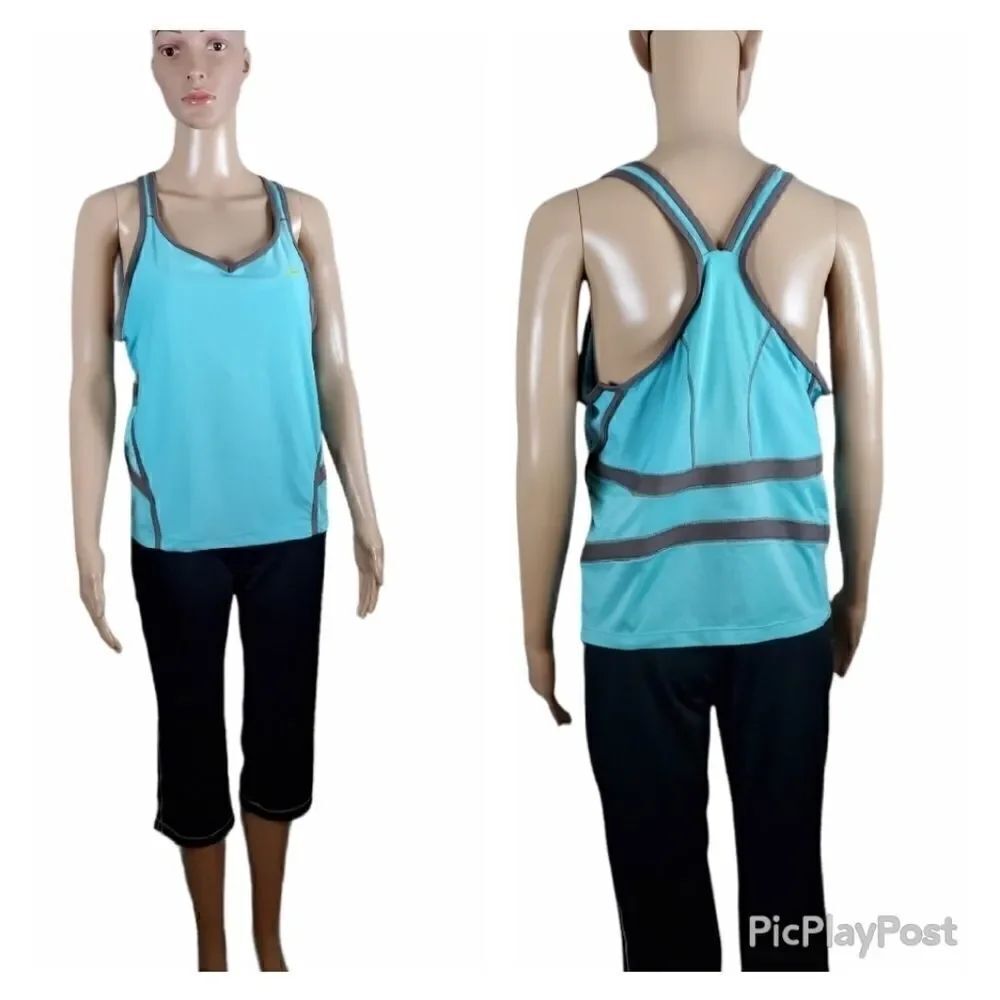 Nike Blue & Brown Tank Top